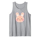 Happy Pink Bunny Kaninchen Druck Tank Top