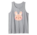 Happy Pink Bunny Kaninchen Druck Tank Top