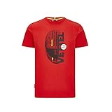 Scuderia Ferrari Offizielle Formel 1 Merchandise 2020 - Sebastian Vettel T-Shirt Herren - Rot - Baumwolle - XXL