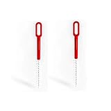 Paulis Kitchen - 2er Set Reinigungsbürsten für das Reinigen von Töpfen, Thermomix® TM6 TM5 TM31, Mixertöpfen, usw. (Rot/Weiß, 2)