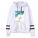 Fairy Costume Streifen Hoodie Sweatshirt Clearance Damen Pulli Pullover Mit Kapuze Oberteil Hemd Teenager Mädchen Langarm Shirt Bluse für Frauen Sport Jumper Freizeit Streetwear S