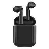 Kabellose Kopfhörer, Bluetooth 5.0 Earbuds Hi-Fi Stereo TWS Eardphones In-Ear CVC8.0 Noise Cancelling Schwarz Kopfhörer mit Ladehülle, Integriertes Mikrofon, IPX5 Wasserdicht, 30 Stunden Sp