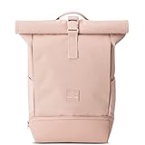 Johnny Urban Rolltop Rucksack Damen Rosa - ALLEN MEDIUM - Moderner Roll Top Backpack für Uni, Arbeit, Schule - Laptop Daypack - Rucksäcke mit Mesh Polsterung - Wasserabw