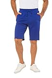 JP 1880 Herren große Größen bis 8XL, Bermuda-Shorts, Kurze Jogginghose mit elastischem Bund, Sweat-Pants mit 2 Taschen Kobalt 5XL 702636 73-5XL