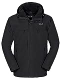 Jack Wolfskin Herren Wetterschutzjacke Wattiert North Country, black, XL, 1102294-6000005