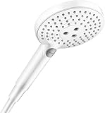 hansgrohe wassersparender Duschkopf Raindance Select S 120 (Regendusche, 3 Strahlarten), Mattweiß