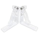 Lokusel 12 Packungen Tischdeckenklammern aus transparentem Kunststoff, federbelastet, Tischdecken-Clip, Halterung für Zuhause, Küche, Restaurant, Hochzeit, Picknick, Terrasse und Party