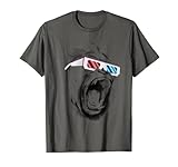 Gorilla 3D Sonnenbrille Retro 90er 80er Hipster T-S