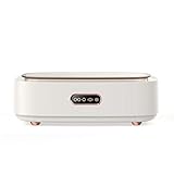 GUOSHUFANG 300ml Ultraschallreiniger Maschine, Profi-Haushalt Ultraschall-Reinigungsgerät für Schmuck SUS Wasser Cuve mit 4 Digital Timer, Mini-Ultraschall-Reiniger Gläser, Ringe, Münzen weiß