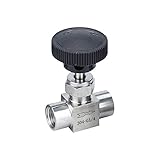 KHJK 1/8 1/4 1/2 Zoll NPT Female Nadelventil 304 Edelstahl Flow Control Wasser Gas Öl NPT Ventile (Thread Specification : 1/8')