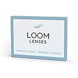 LOOM Lenses Monatslinsen weich, 3 Stück | BC 8.6 | DIA 14.2 | Kontaktlinsen mit Stärke: -0.25 Diop
