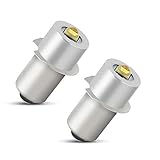 5W 6-24V p13.5s LED Taschenlampe Ersatzbirne, LED Upgrade Hohe Helligkeit Ersatzlampe LED Birne für Taschenlampen, 2er Pack
