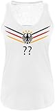 Luckja EM 2016 Deutschland Trikot Wunschname und Wunschnummer M 02 Damen Tanktop