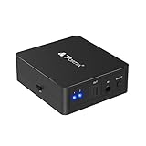 Portta Toslink 2x1 Switch / SPDIF Digital Optischer Audio Toslink 2x1 Umschalter mit Fernbedienung - 2 Eingänge 1 Ausgang Unterstützung 5.1CH / LPCM2.0 / DTS / Dolby-AC3 für PS3 DVD-Player und Audio-Verstärk