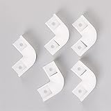 ZHOUCHENPQ 90 Grad Ecken Gehäuse Stecker LED LINE LIGHT V-WASSE Wandleuchte Kunststoff Stecker Anschlüsse 16 * 16mm Profil Gelenk 5 stück