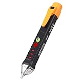 Proster Berührungsloser Spannungsprüfer 12-1000V / 48V-1000 Dual Einstellbare Empfindlichkeit AC Spannungstester Stift mit LED Taschenlamp