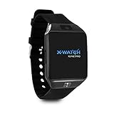 X-WATCH 54024 X30W Smartwatch mit SIM Karte und Kamera - Black Chrome - Smartwatch iOS &