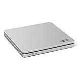 Hitachi-LG GP70 Externes CD/DVD Laufwerk, Portabler Slim Brenner mit Slot-in Design, USB 2.0 (3.0 kompatibel), TV-Anschluss, Windows 10 & Mac OS kompatibel, Silb