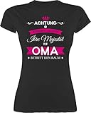 Oma Geschenk - Ihre Majestät die Oma - M - Schwarz - oma Tshirt - L191 - Tailliertes Tshirt für Damen und Frauen T-S