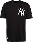New Era MLB New York Yankees Big Logo Oversized T-Shirt Herren schwarz/weiß, S