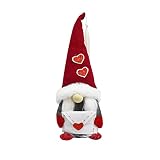 Hengjierun Gesichtslose GNOME Home Tabletop Ornamente Umschlag Liebespuppe, süße Tomte und Nisse Plüsch handgemachte Elfe Weihnachten/Valentinstag/Neuj