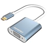 BENFEI USB-C auf VGA, USB C (Thunderbolt 3) auf VGA Adapter, Kabel für Apple MacBook 2019, iPad Pro 2018, MacBook, Dell XPS, Surface Book 2, Galaxy S9/S8, Huawei Mate 20/10 Usw