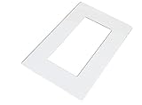 kekef Acrylglas Dekorrahmen brillant glasklar groß 1-fach 2-fach 3-fach 4-fach, brillante Oberfläche, Tapetenschutz Wandschutz für Lichtschalter und Steckdosen (brillant 2-fach)