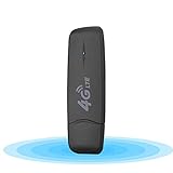 LTE Surfstick, KuWFi 150Mbps Portable Dongle 4G Mobiler Hotspot Router High Speed USB SurfStick mit SIM Karte Slot,Plug and Play (Mit WLAN-Funktion)