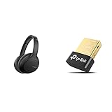 Sony WH-CH710N kabellose Bluetooth Noise Cancelling Kopfhörer (bis zu 35 Stunden Akkulaufzeit) Schwarz & TP-Link UB400 Nano USB Bluetooth 4.0 Adapter Dongle (für PC Laptop Desktop Computer)