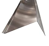 Ortgangblech 200 cm (2000mm) lang Aluminium natur Dachprofil Dichtungsblech Dachblech Kantblech (Z150mm/A:15mm+B:60mm+C:75mm)