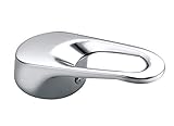 Hebelgriff für Einhebelmischer mit 40mm Kartusche - Universal-Ersatzhebelgriff aus Metall mit Knopf und Stellschraube, poliertes C
