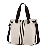 Handtasche Damen Schultertasche Umhängetasche, Frauen Retro Crossbody Einkaufstasche Casual Top Griff Satchel Geldbörse Streifen Drucke Hobo Schulter Arbeit Aktentasche Handtasche Shopper Henk