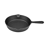 SPNEC Gusseisen Skillet und bereit for Stove Top oder Ofen Verwendung,20CM,Schw