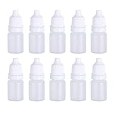 DOITOOL 10Pcs 5ML Leere Plastik Squeezable Tropf Flaschen Eye Dropper Flüssig Flaschen Dropping Flaschen mit Kinder Kapp