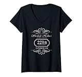 Damen Sherlock Holmes Quotes 221B Baker St. British Detective T-Shirt mit V
