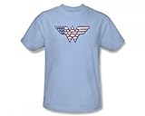 Wonder Woman - Red White & Blue Slim Fit Adult T-Shirt in hellblau, X-Large, Light B