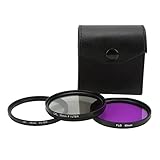 Jinyi UV CPL Objektivfiltersatz, Kameraobjektivfiltersatz Korrosionsschutz für Digitalkamera(55mm(1490))