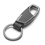 YQHWLKJ Leder Schlüsselanhänger Schlüsselanhänger für Auto Charm Schlüsselanhänger Ring H