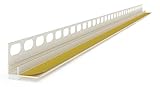30x Anputzleiste mit Einputzschenkel 6 mm 260 cm = 78 m Putzschenkel Putzleiste Fensterleiste Fensterprofil PVC-L