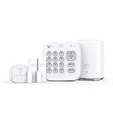 eufy Security 5-teiliges Smart Home Set, Sicherheitssystem mit Bewegungssensor, 2 Diebstahl-Sensoren, Alarmsystem, mit App, kompatibel mit eufyCam, Steuert andere HomeBase Überwachungsg