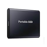 Tragbarer externer Festkörper-Drive-SSD-Externe Festplatte für PC-Laptop Mac Windows Linux Android Gaming PS4 PS5 Xbox One Smart TV,Schwarz,6 TB