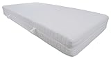 Dibapur Q XXL Soft 9 Zonen Orthopädische Kaltschaummatratze (140x200) x ca.23,5 cm Kern mit gesteppten Doppeltuchbezug ca. 25 cm (H2) Made in Germany