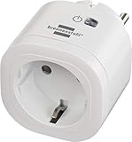 brennenstuhlConnect WLAN Steckdose WA 3000 XS01 (WIFI Steckdose 2.4 GHz kompatibel mit Alexa und Google Assistant, kein Hub erforderlich, smarte Steckdose mit Zeitschaltuhr, kostenlose App)