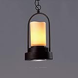 ADSVMEL Glas Pendelleuchte, Schmiedeeisen Lampe Körper mit Harz Hanf Seil Dekoration Hängende Lichter, E27 Lampenhalter, Amerikanische Retro-Federlampen for Bauernhaus, Esszimmer, Kü