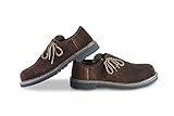 Traditional Suede Haferlschuh in 7 Different Sizes & 3 Men's Costume Shoes (46 EU, Braun)