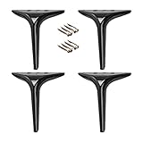 ZZYE Möbelfüße Möbelbeine, Set von 4 Dreieck-Diamant-Möbelfüßen, Schrankbeinen, DIY. Sofas-Beine, ersetzte Beine for Stühle, Hocker, Couchtisch,Fernseher Stand, standhalten von 100000 kg, mit S