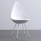 HYGU Fashion Chair - Plastic Shell Dining Chairs Wassertropfen Design - Blau, Weiß, Grün, Schwarz, Rosa, G