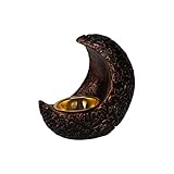 Eid Resin Moon Räuchergefäß Aromabrenner Kerzenständer Kreative Eid Ornament für Zuhause Schlafzimmer Wohnzimmer Yoga Zimmer Dekoration C
