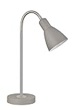 Fischer & Honsel Tischleuchte Lolland 1x E27 max. 25,0 Watt, sandgrau, Flexarm, 50057, 15 x 15 x 43 cm (LxBxH)