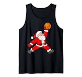 Weihnachtlicher Weihnachtsmann-Basketball-Schlafanzug für Jungen und Kinder Tank Top